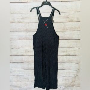 K.D. Spring Vintage Women’s Black and White Polka Dot Abstract Cat Jumpsuit S